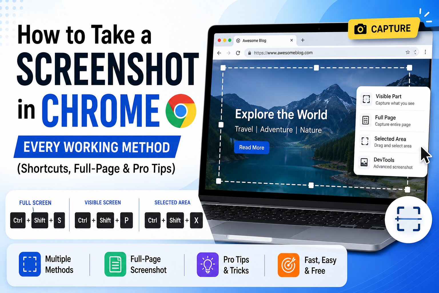 How to Take a Screenshot in Chrome