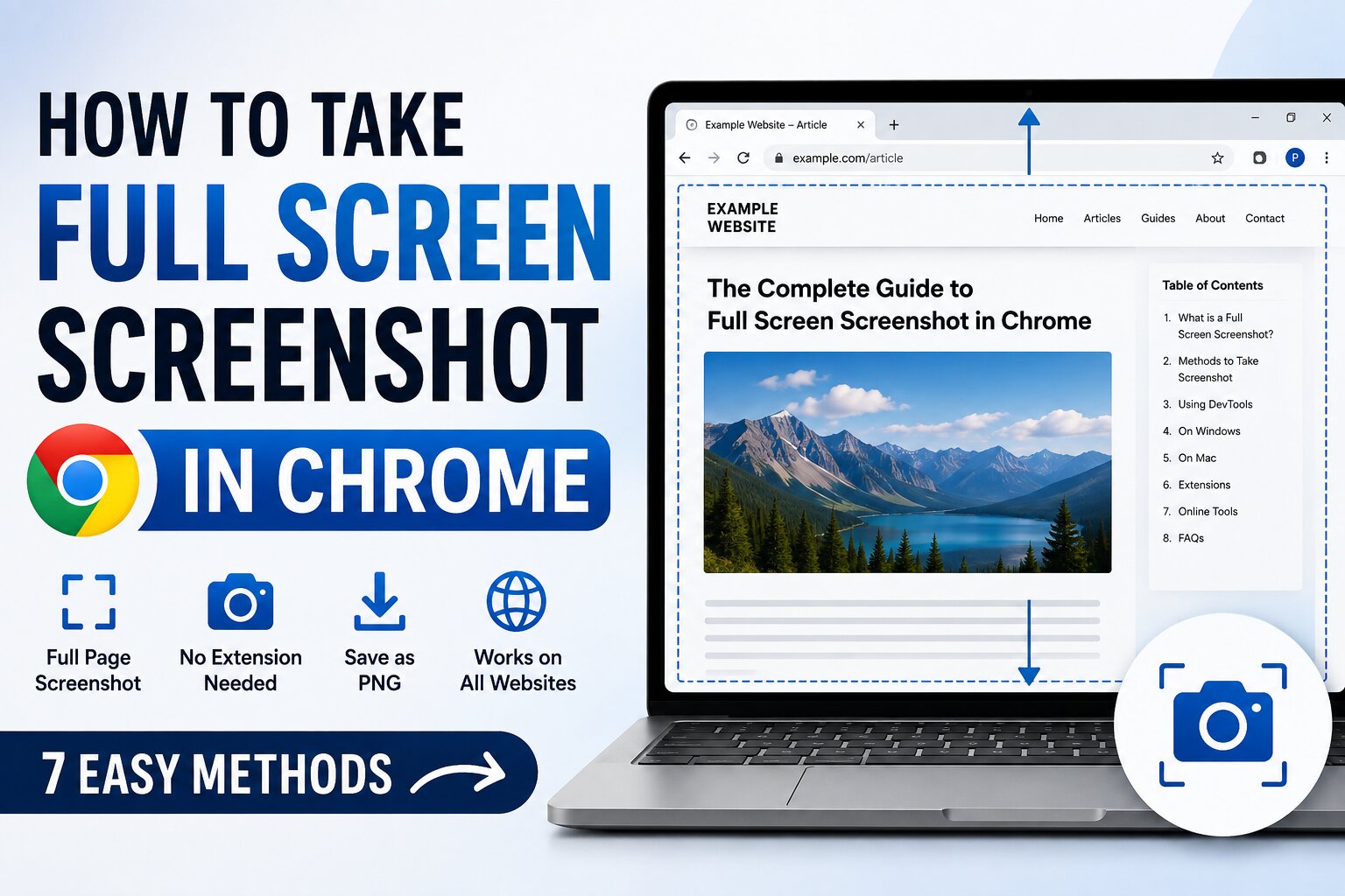 How to Take a Full Screen Screenshot in Chrome